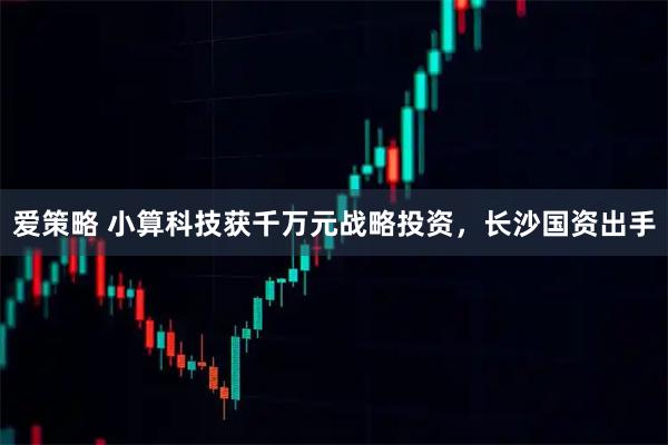 爱策略 小算科技获千万元战略投资，长沙国资出手