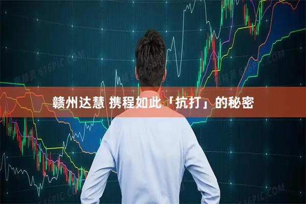 赣州达慧 携程如此「抗打」的秘密